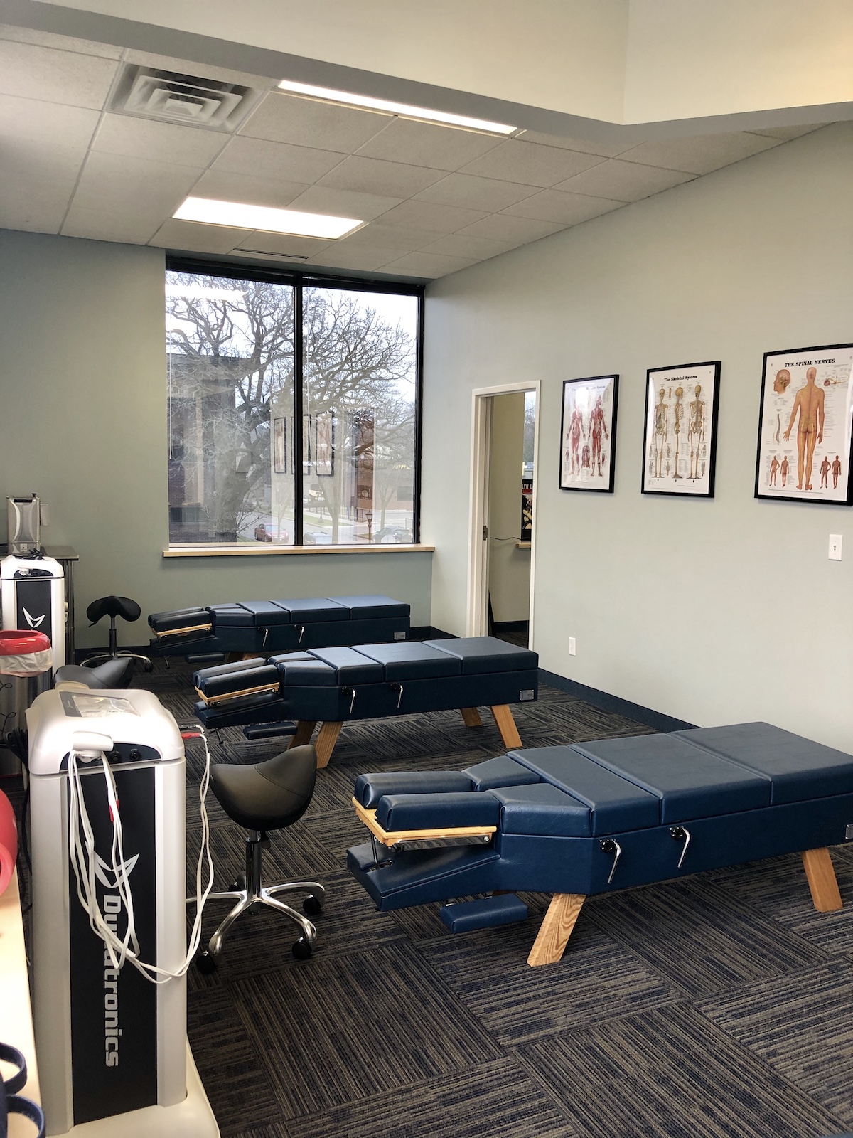 Interior of Lyn Lake Chiropractic's St. Paul clinic inside historic Fire Station 14